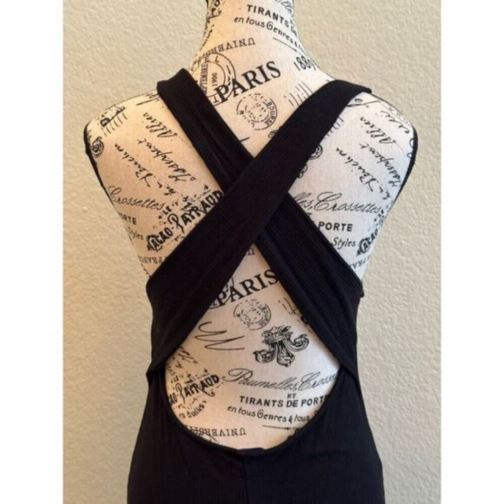 NWOT She and Sky Black Midi Dress - Picture 4 of 8
